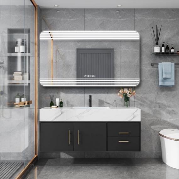 Foto Espejo Rectangular Inteligente con Iluminación LED y Bluetooth