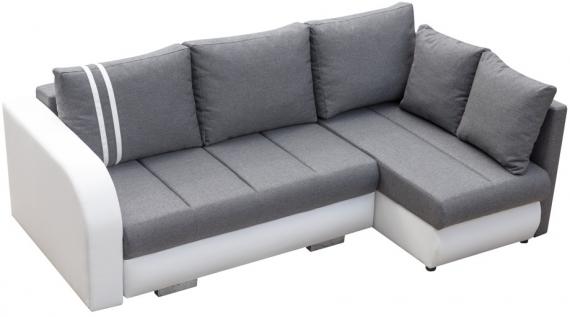 Foto Sofa cama+arcon R-CITY, Gris claro/Blanco, 232x144