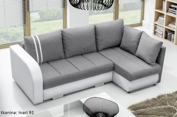 Foto Sofa cama+arcon R-CITY, Gris claro/Blanco, 232x144