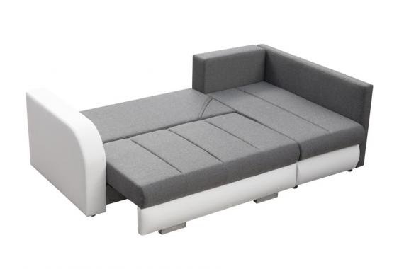 Foto Sofa cama+arcon R-CITY, Gris claro/Blanco, 232x144