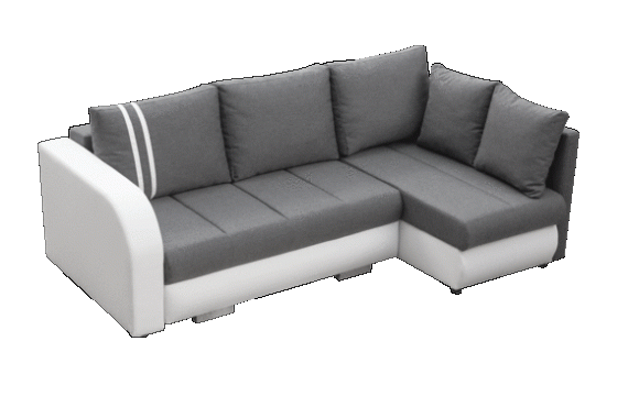 Foto Sofa cama+arcon R-CITY, Gris claro/Blanco, 232x144