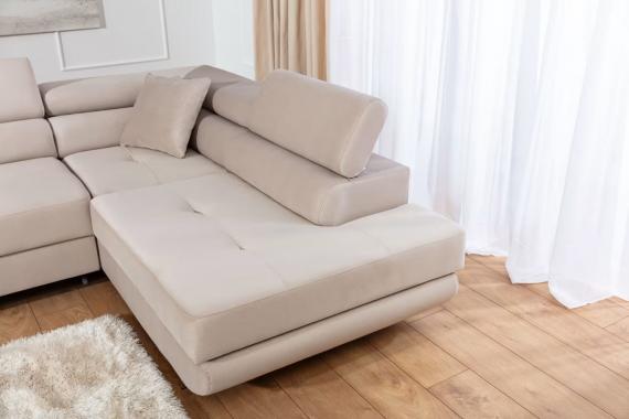 Foto SOFÁ CAMA CON ARCÓN 272 CM X 203 CM ANTON BEIGE OFERTA