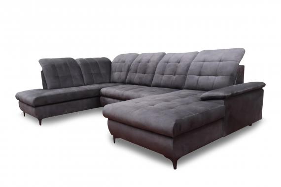 Foto SOFÁ GRANDE CON CAMA Y DOS ARCONES I FORMA DE U I REPOSACABEZAS RECLINABLES I PATAS ALTAS 330 CM X 212 CM