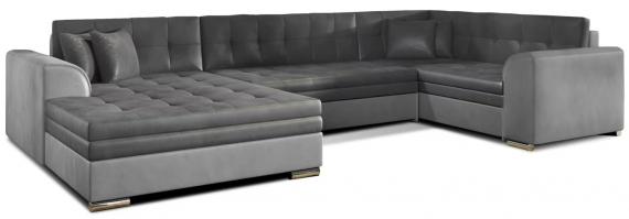 Foto Sofá cama rinconera - Damario, Gris/Tela, 340x190cm OFERTA