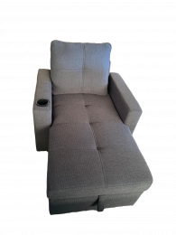 Chaise Longue con arcon de almacenamiento+USB+type-C+portavasos 95x135 cm COSTA