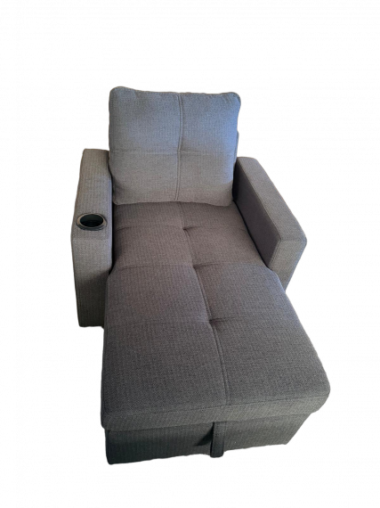 Foto Chaise Longue con arcon de almacenamiento+USB+type-C+portavasos 95x135 cm COSTA