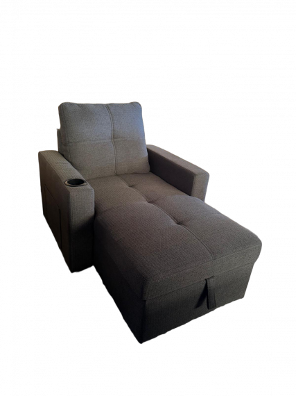 Foto Chaise Longue con arcon de almacenamiento+USB+type-C+portavasos 95x135 cm COSTA