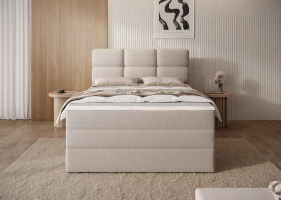 Foto Cama continental beige oscuro - KASPED