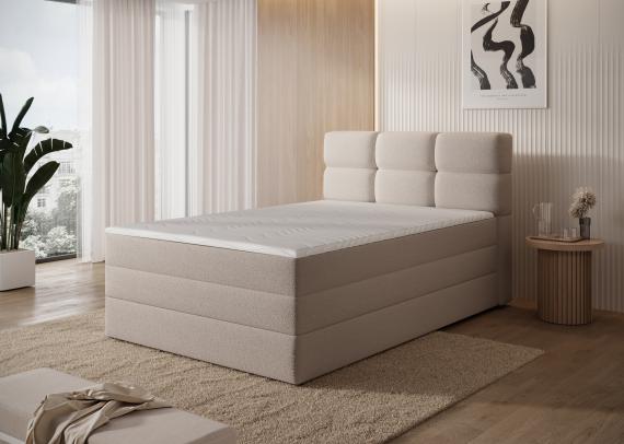 Foto Cama continental beige oscuro - KASPED