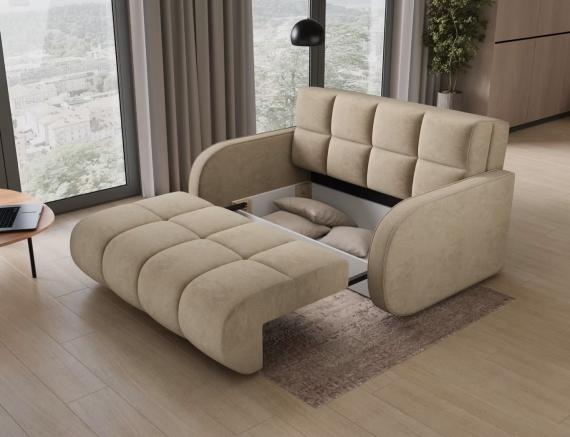 Foto Sofá cama - 154x103 - beige - 3 plazas - Deverio
