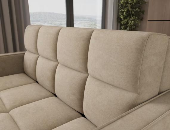 Foto Sofá cama - 154x103 - beige - 3 plazas - Deverio