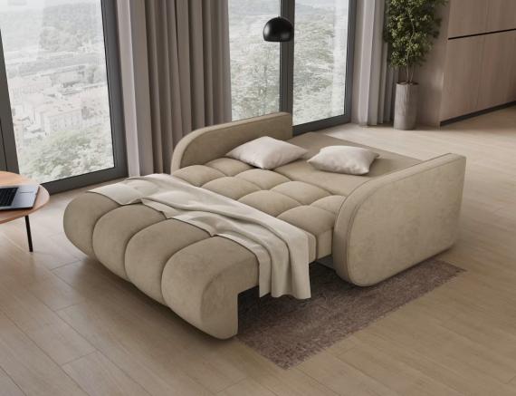 Foto Sofá cama - 154x103 - beige - 3 plazas - Deverio