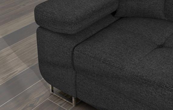 Foto Sofá Cama en L Chaise Longue - Armando, Gris/Tela, 289x203