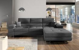 Sofá Cama en L Chaise Longue - Armando, Gris/Tela, 289x203