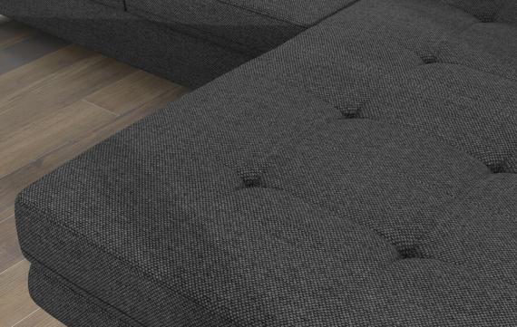 Foto Sofá Cama en L Chaise Longue - Armando, Gris/Tela, 289x203