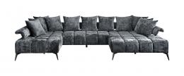 Sofá 365 x 200 cm gris oscuro - Vanessa New U