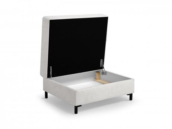 Foto Sofá cama+arcon con puf+USB 260x170 ( puf 95x78 )  - BRANDO L, Crema