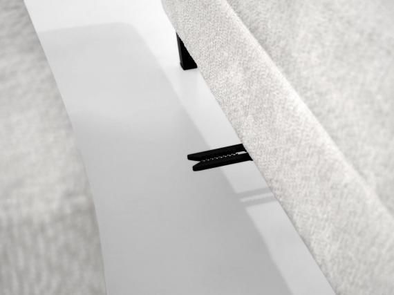 Foto Sofá cama+arcon con puf+USB 260x170 ( puf 95x78 )  - BRANDO L, Crema