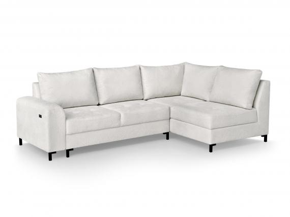 Foto Sofá cama+arcon con puf+USB 260x170 ( puf 95x78 )  - BRANDO L, Crema
