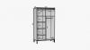 Foto Armario con puertas correderas - 120 cm - blanco/negro - BELL-M