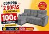 Photo 2-SOFA PACK - 3-Seater Reversible Chaise Longue Sofa Bed with Storage, Dark Grey Corduroy Fabric - COSTA LUX €100 OFF