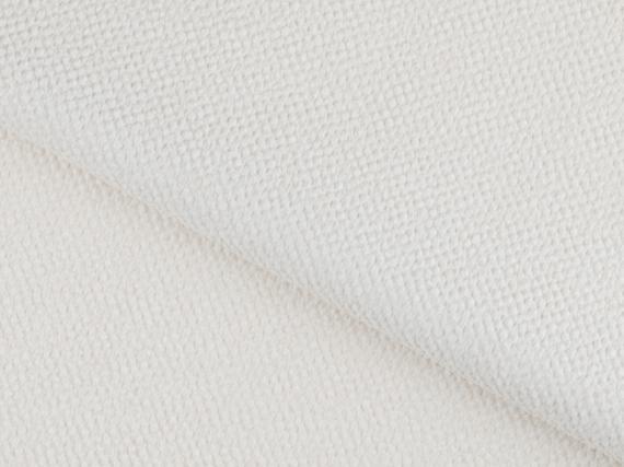 Foto Sofá esquinero con función de cama y espacio de almacenamiento, terciopelo blanco, lado derecho BRONON