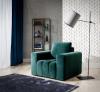 Foto Set de salón - sofá cama 3 plazas+sillon+Puf, verde