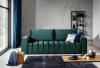 Foto Set de salón - sofá cama 3 plazas+sillon+Puf, verde