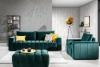 Foto Set de salón - sofá cama 3 plazas+sillon+Puf, verde