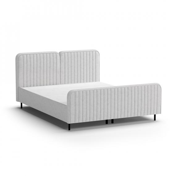 Foto Cama 140/160/180 x 200 + colchón + topper + almacenaje - LAMELLO Gris claro