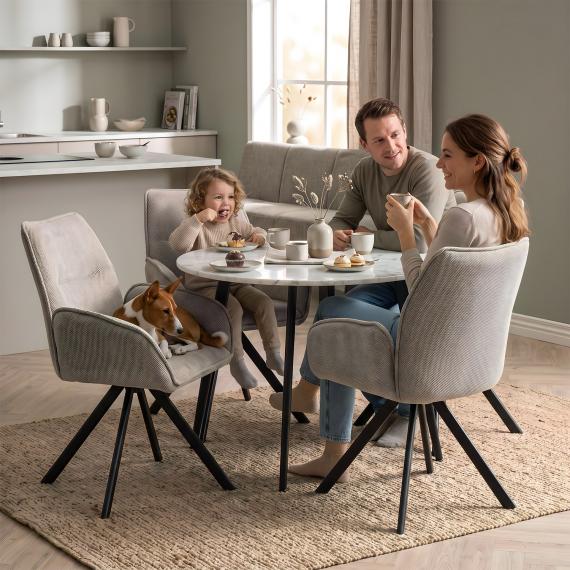 Foto SILLA GIRATORIA Beige Grisáceo - ZERRA