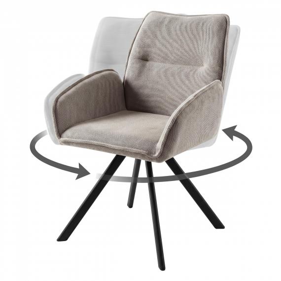 Foto SILLA GIRATORIA Beige Grisáceo - ZERRA