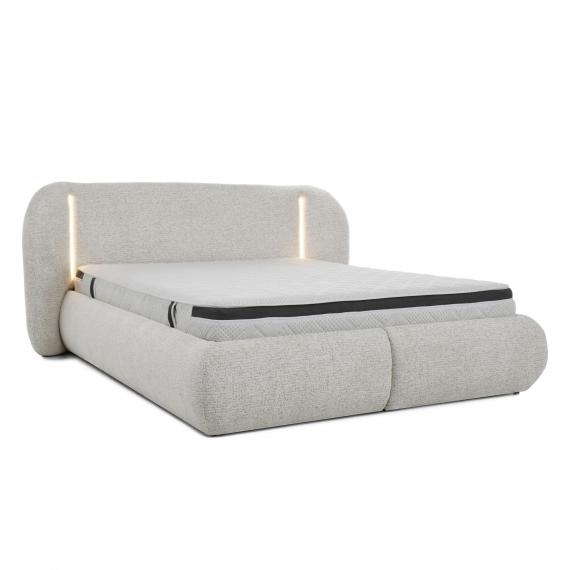 Foto Cama con luces LED crema - COCO