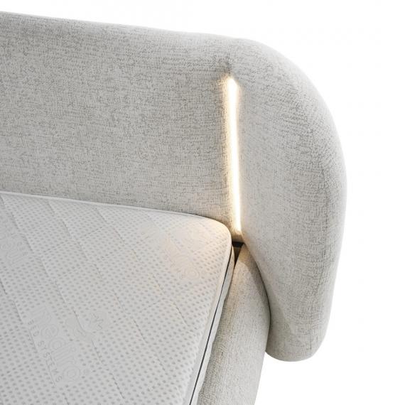 Foto Cama con luces LED crema - COCO