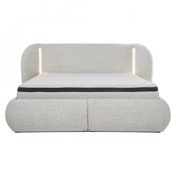 Foto Cama con luces LED crema - COCO