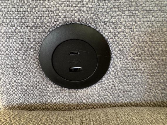 Foto Sofá cama 2 pl. moderno+USB+type-C+portavasos - Costa ll