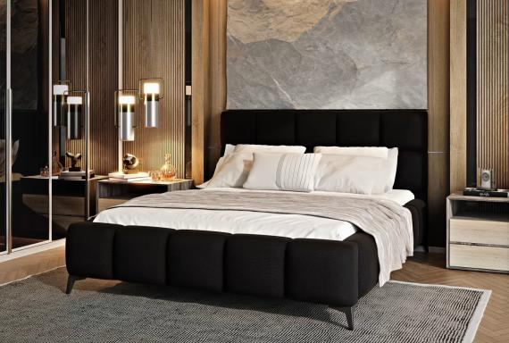 Foto CAMA CANAPÉ 160X200 CON SOMIER MIST NEGRO OFERTA