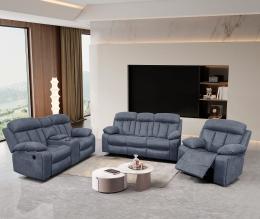 Conjunto 3+2+1: dos sofás y un sillón relax electrico+USB+portavasos – Texas