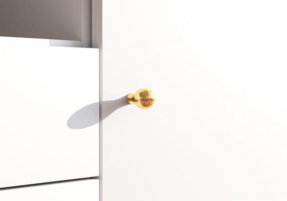 Foto MUEBLE TV AGAWA 05 BLANCO/ORO