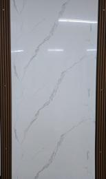 Placa decorativas en PVC - blanco - gris