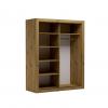 Foto Armario con puertas correderas - 160 cm - roble artesano - MOX