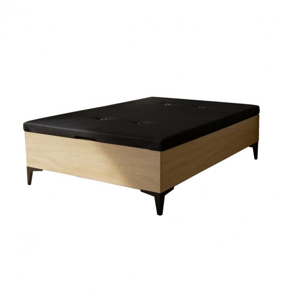 Foto CANAPE 135X190 T/3D NEGRA RUMBERA MOD.RUMBERO ROBLE AURORA