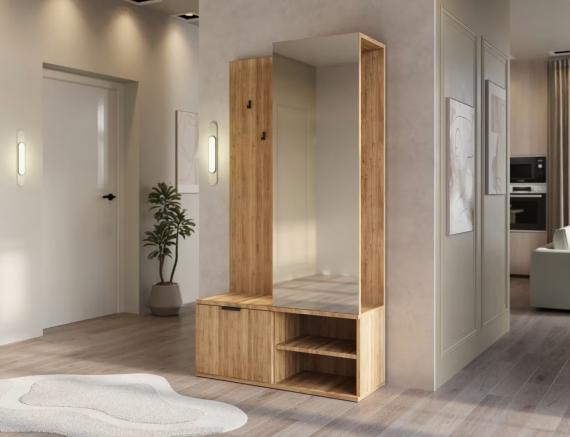 Foto Mueble recibidor Roble Artesanal  - Oturra