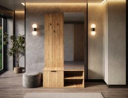 Mueble recibidor Roble Artesanal  - Oturra