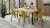 Conjunto mesa de comedor extensible - 140/180 - 6 sillas oliva - RODOS 82BS