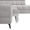 Photo Corner Sofa with Electric Sliding Seat Cream – Vento