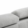 Photo Corner Sofa with Electric Sliding Seat Cream – Vento