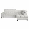 Photo Corner Sofa with Electric Sliding Seat Cream – Vento