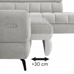 Sofá Rinconera con Asiento Deslizante Eléctrico Crema – Vento