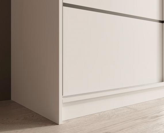 Foto Armario con puertas correderas - 250 cm - blanco - ETNA